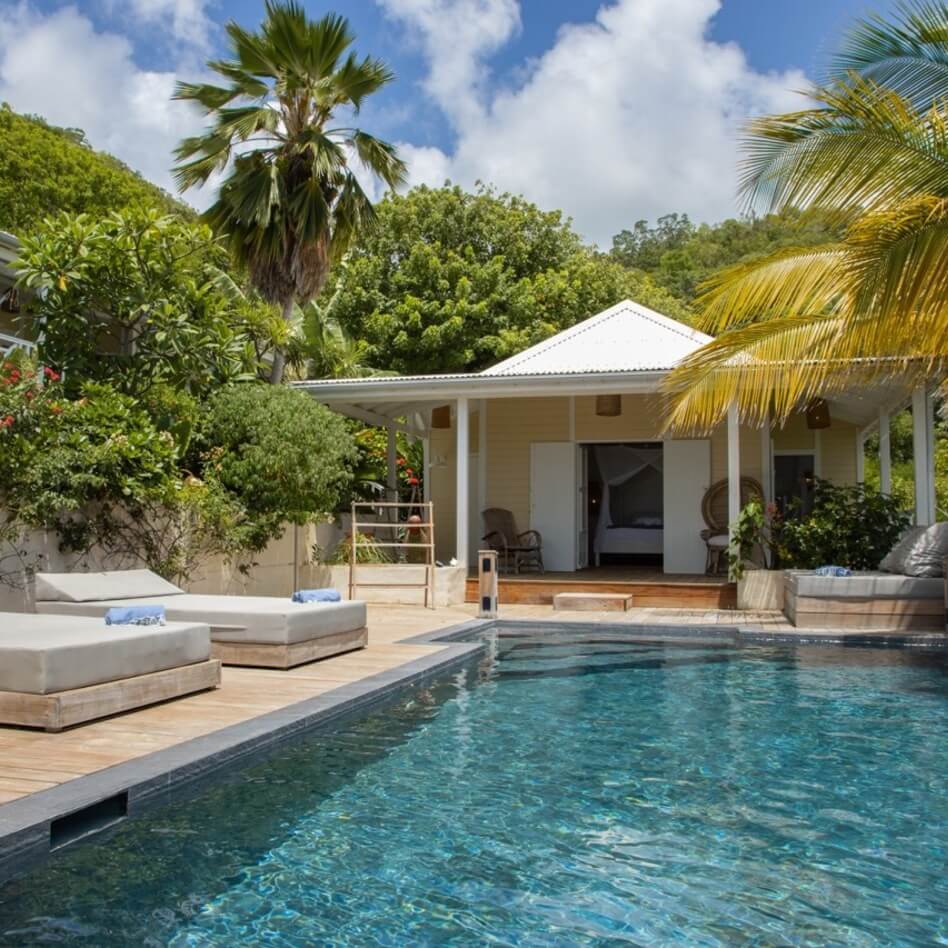 la vanille splendide villa creole piscine marie galante niveau piscine